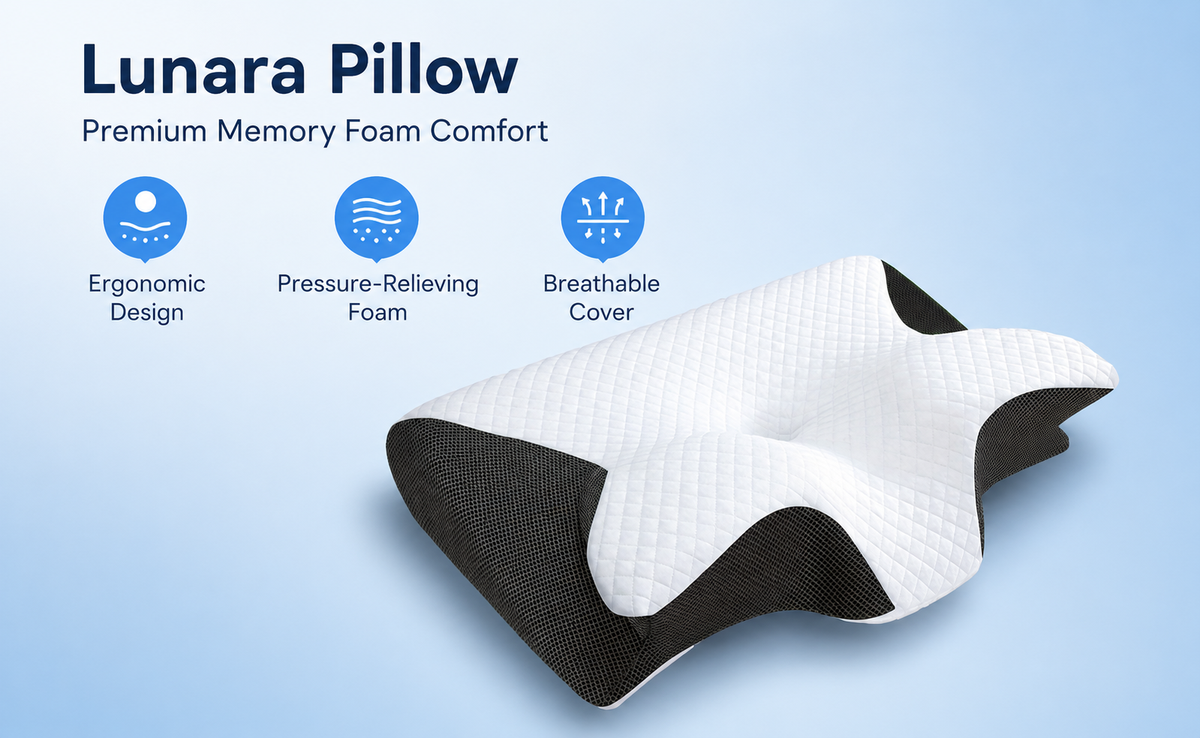 ঘাড়, কাঁধ ও মাথার সঠিক সাপোর্টের জন্য Premium Memory Foam Pillow
