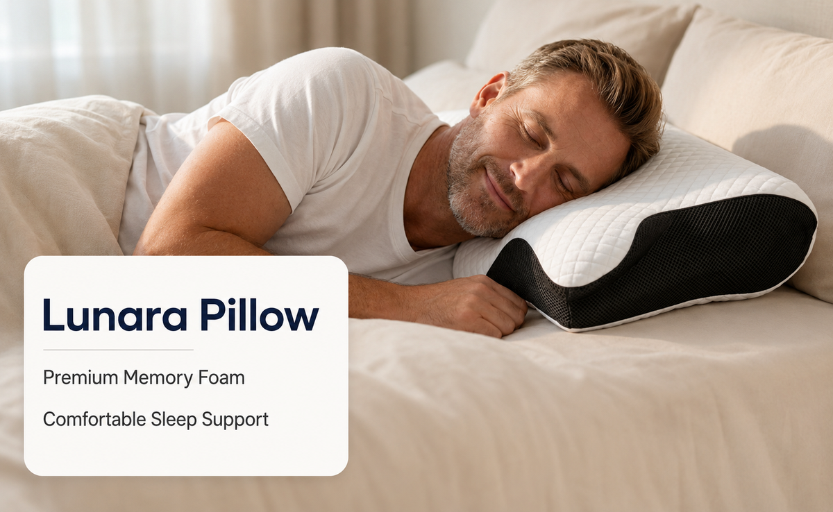 ঘাড়, কাঁধ ও মাথার সঠিক সাপোর্টের জন্য Premium Memory Foam Pillow
