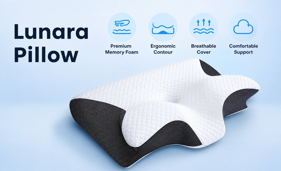 Lunara CurvePro™ — যে জাপানি বালিশে ঘুম থেকেই আরাম শুরু